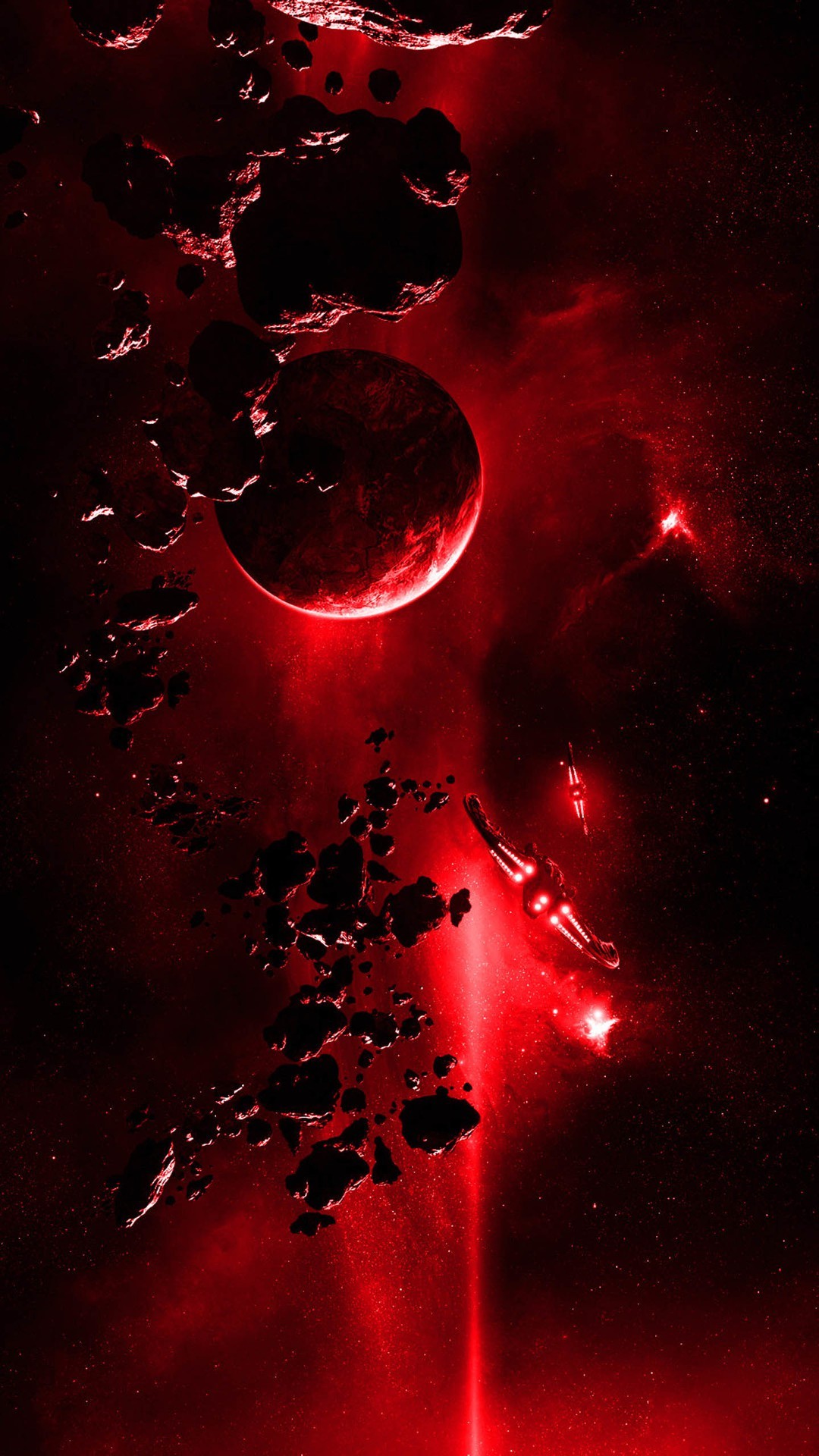 Red Light From Space Iphone 6 Wallpaper 
 Data-src - Cool Red Wallpapers For Iphone - HD Wallpaper 