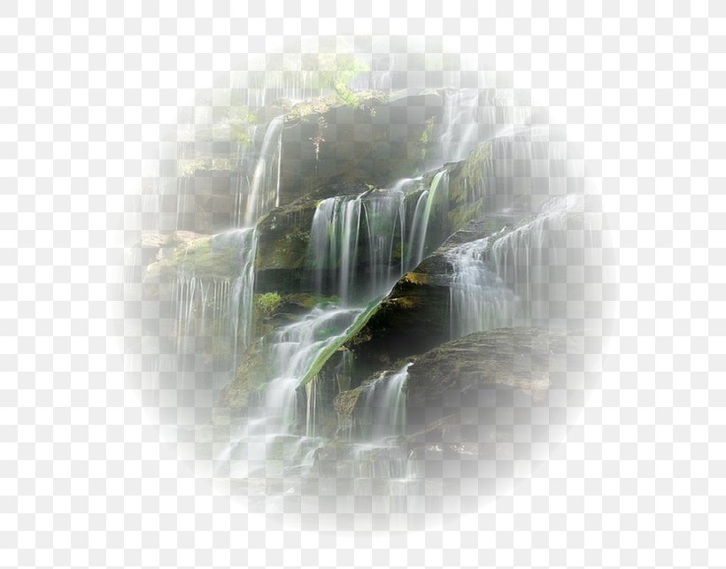 Waterfall Desktop Wallpaper Drawing Landscape, Png, - Transparent Background Waterfall Transparent - HD Wallpaper 
