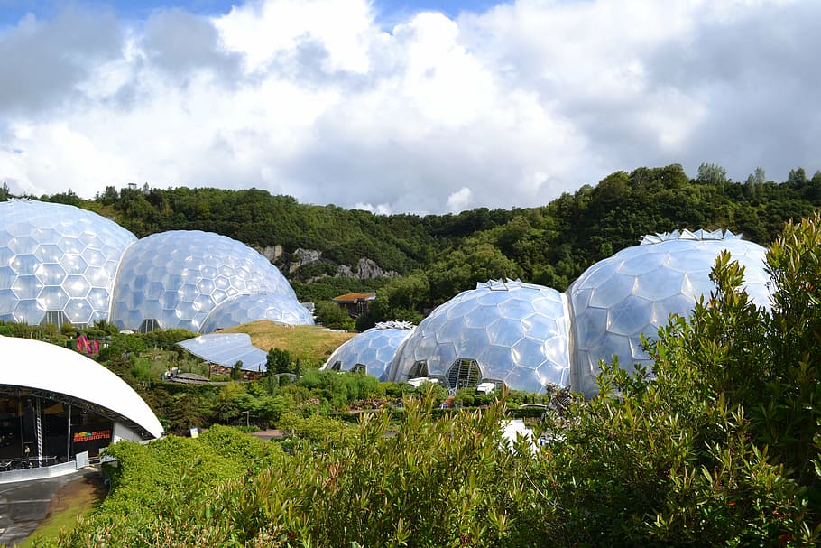 Eden Project, Cornwall, Environment, England, Ecology, - HD Wallpaper 