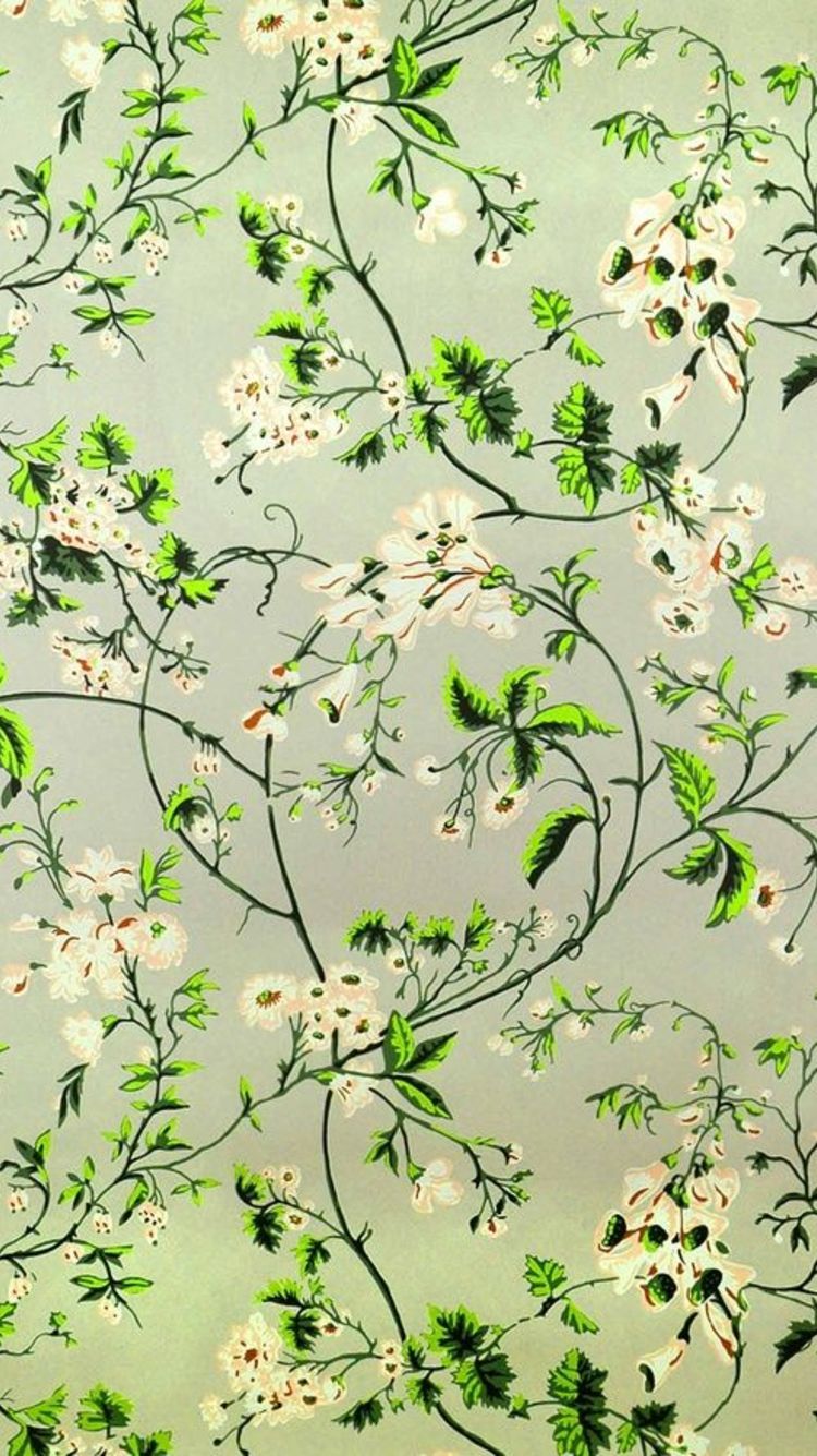 Green Wallpaper Design Flower - HD Wallpaper 