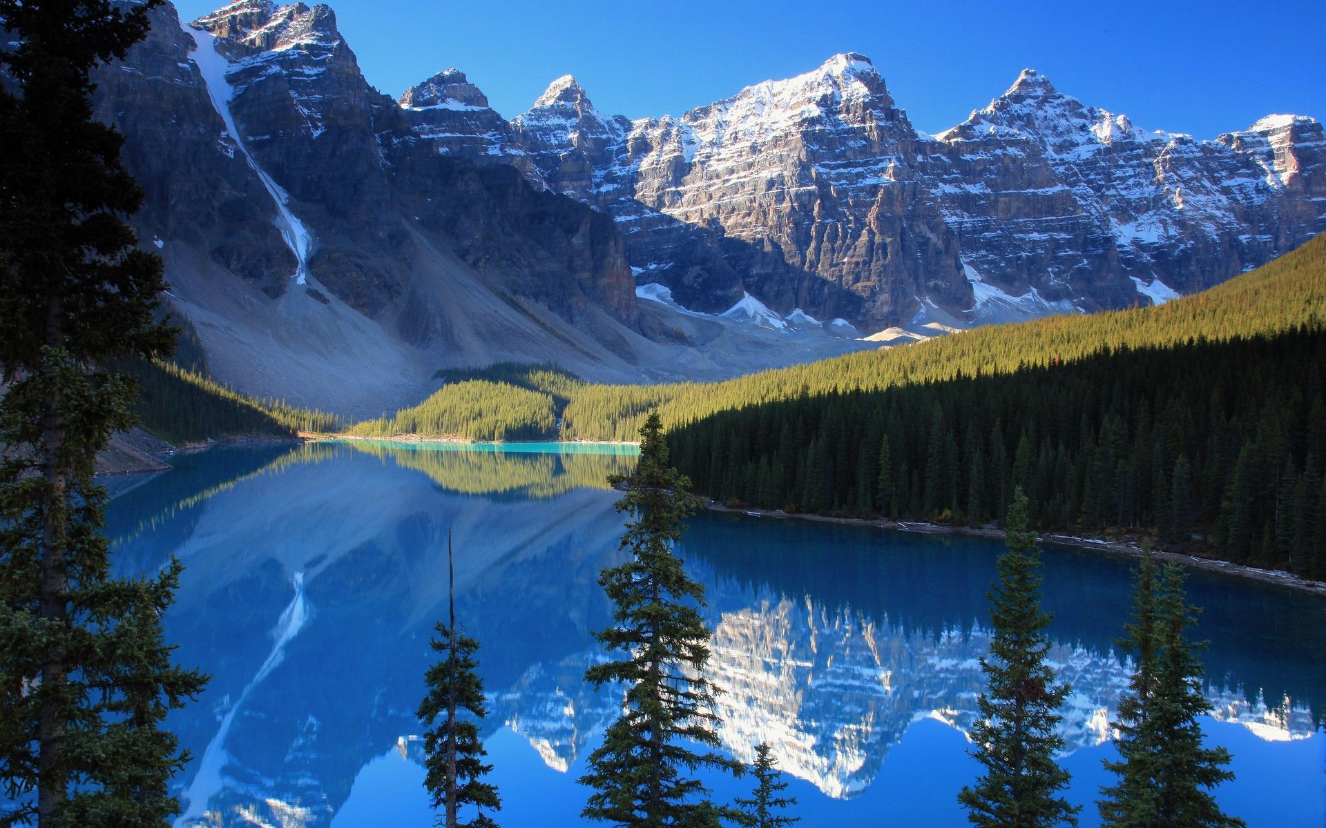 Live Weather Wallpapers For Pc Group - Moraine Lake - HD Wallpaper 