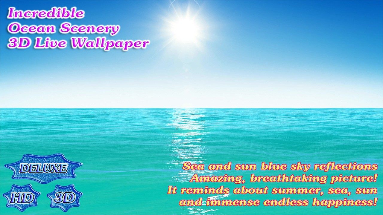 Incredible Ocean 3d Scenery - Sea - HD Wallpaper 