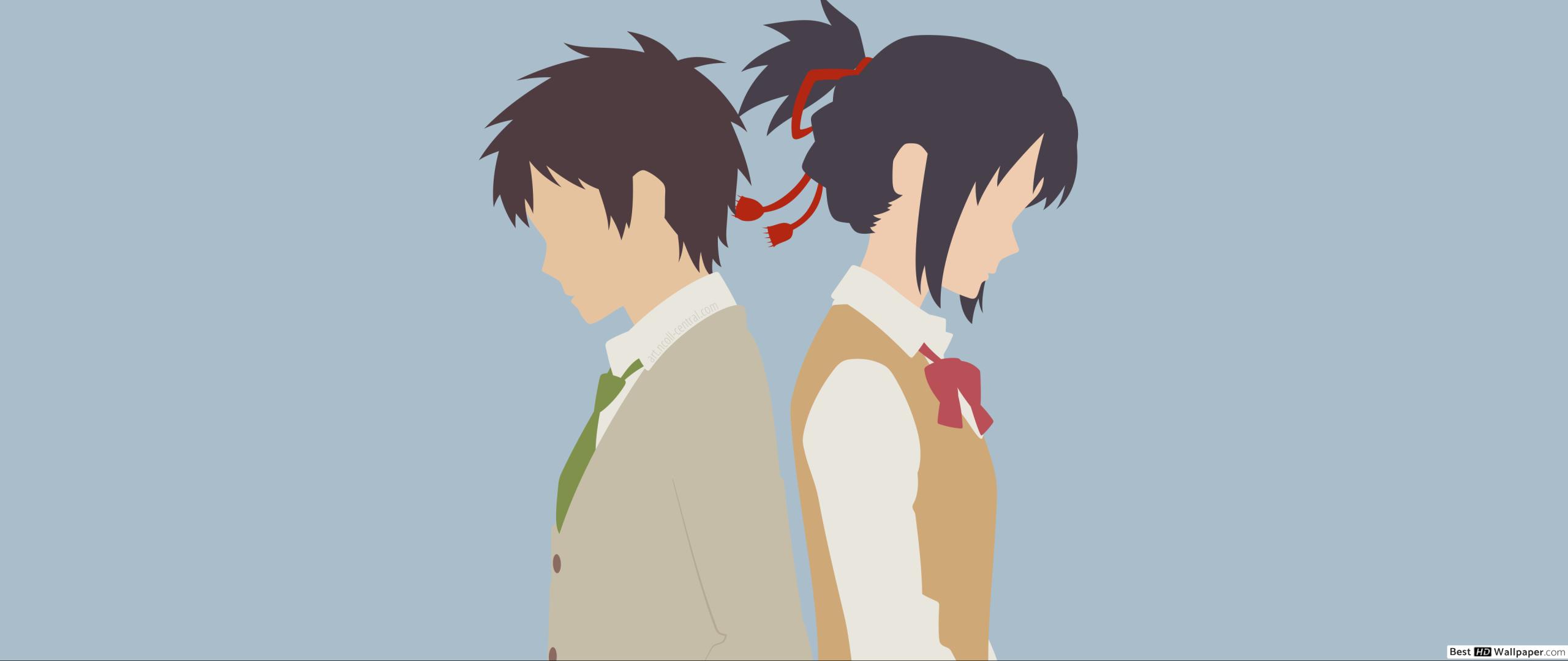 Taki And Mitsuha Png - HD Wallpaper 