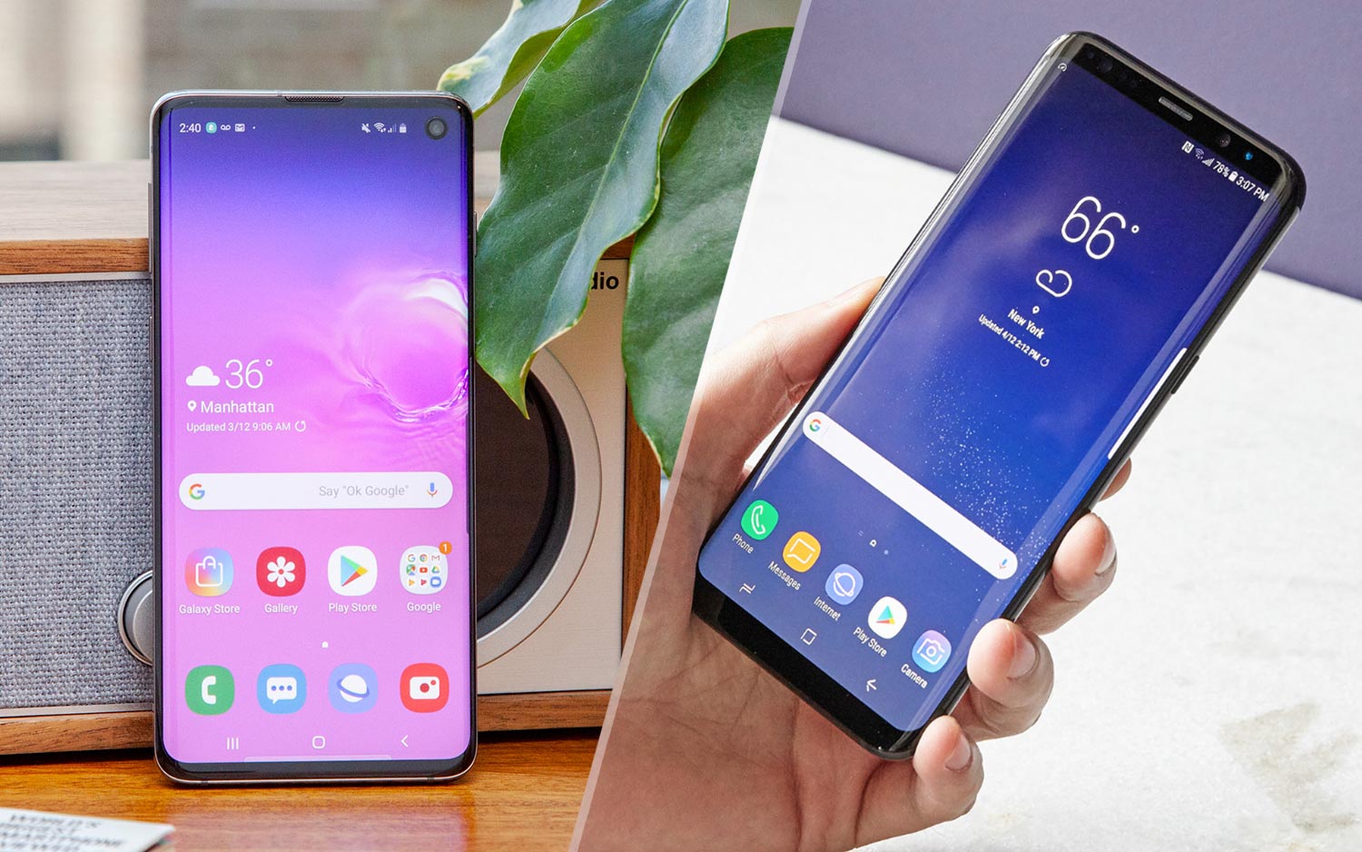 Galaxy S8 Vs S10 - HD Wallpaper 