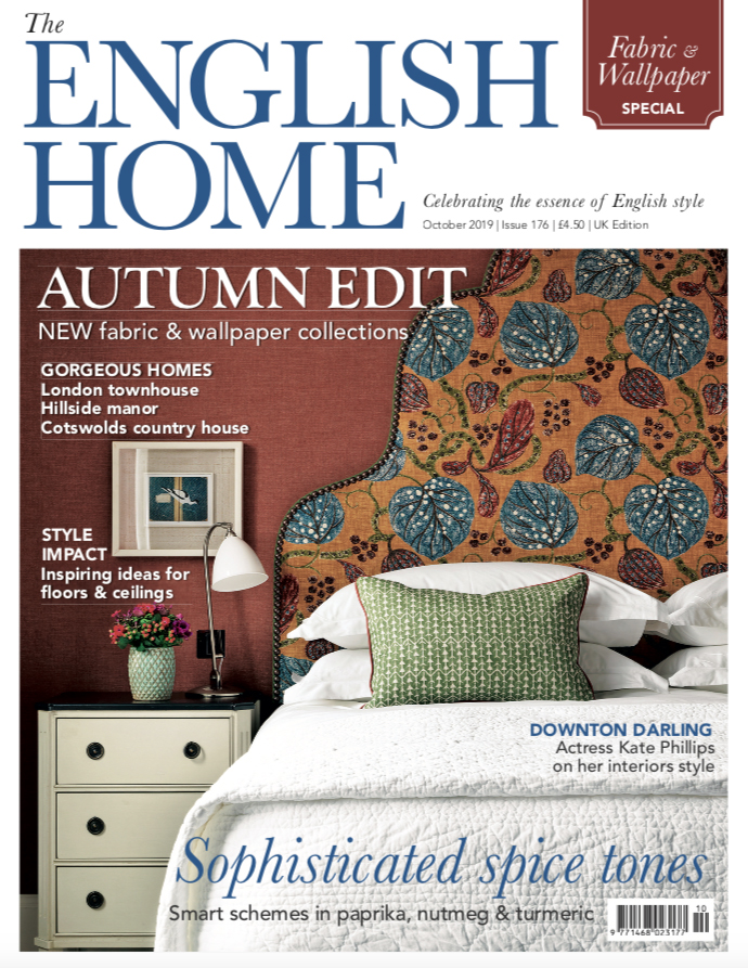Oct 19 Uk Edition Of The English Home On Sale Now - English Home Magazine December 2019 - HD Wallpaper 
