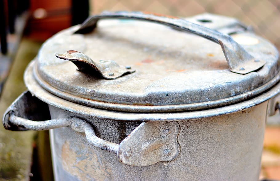 Dustbin, Garbage Can, Household Waste, Zinc, Waste - Waste Container - HD Wallpaper 