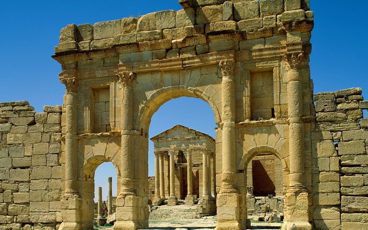 Ancient Architecture - Sbeitla - HD Wallpaper 