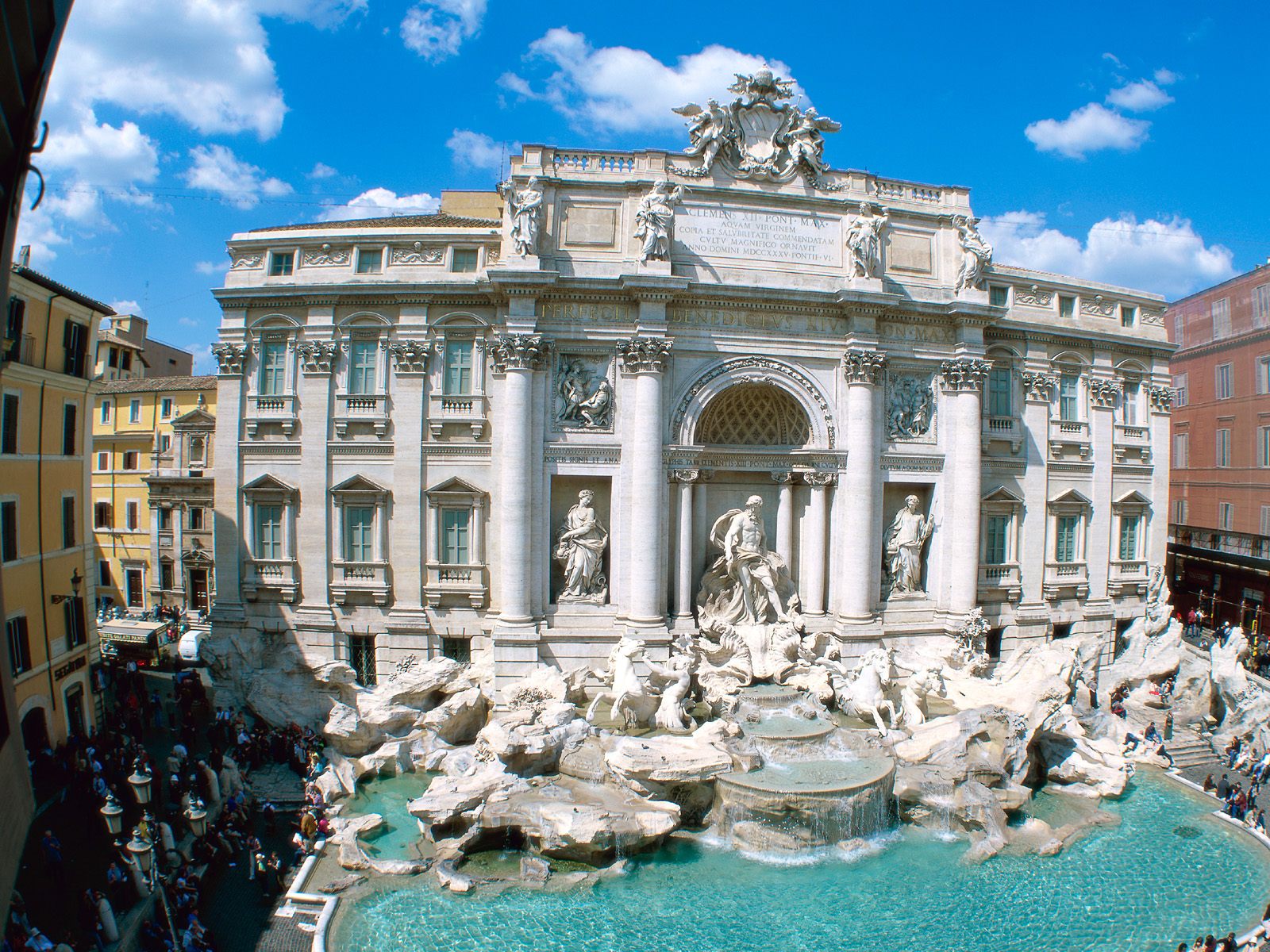 Download Wallpaper Trevi, Fountain, Rome, Italy Iphone - Trevi Fountain - HD Wallpaper 