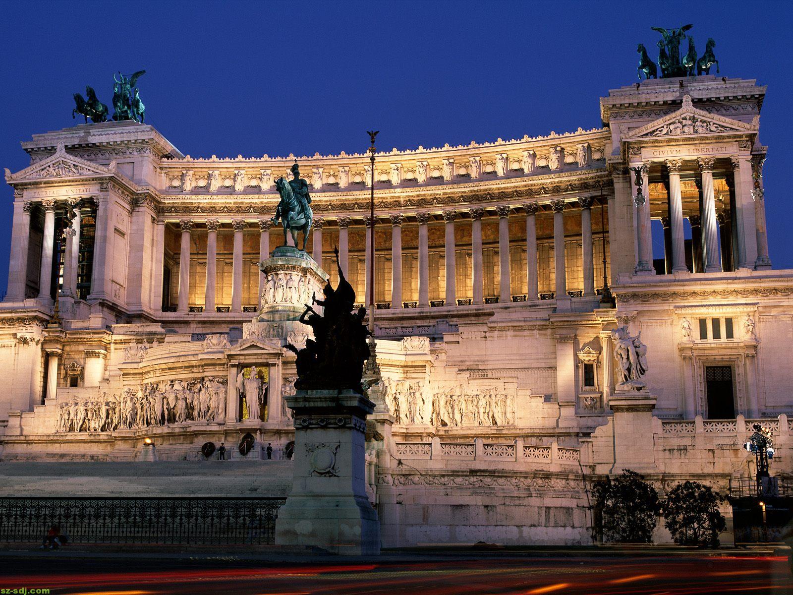 Rome Wallpaper - Monument To Vittorio Emanuele Ii - HD Wallpaper 