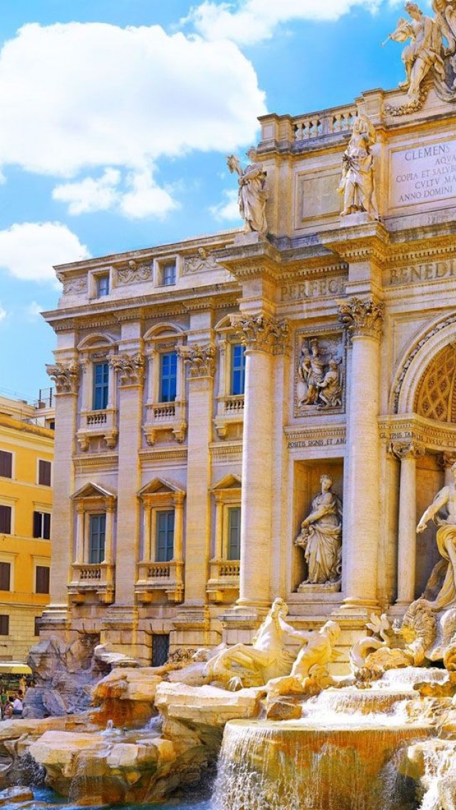 Trevi Fountain - HD Wallpaper 