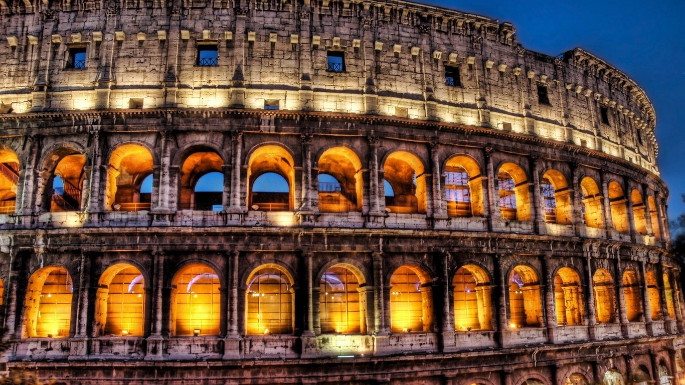 Wallpaper Italy, Rome, Colosseum, Architecture - Rome Wallpaper Laptop - HD Wallpaper 