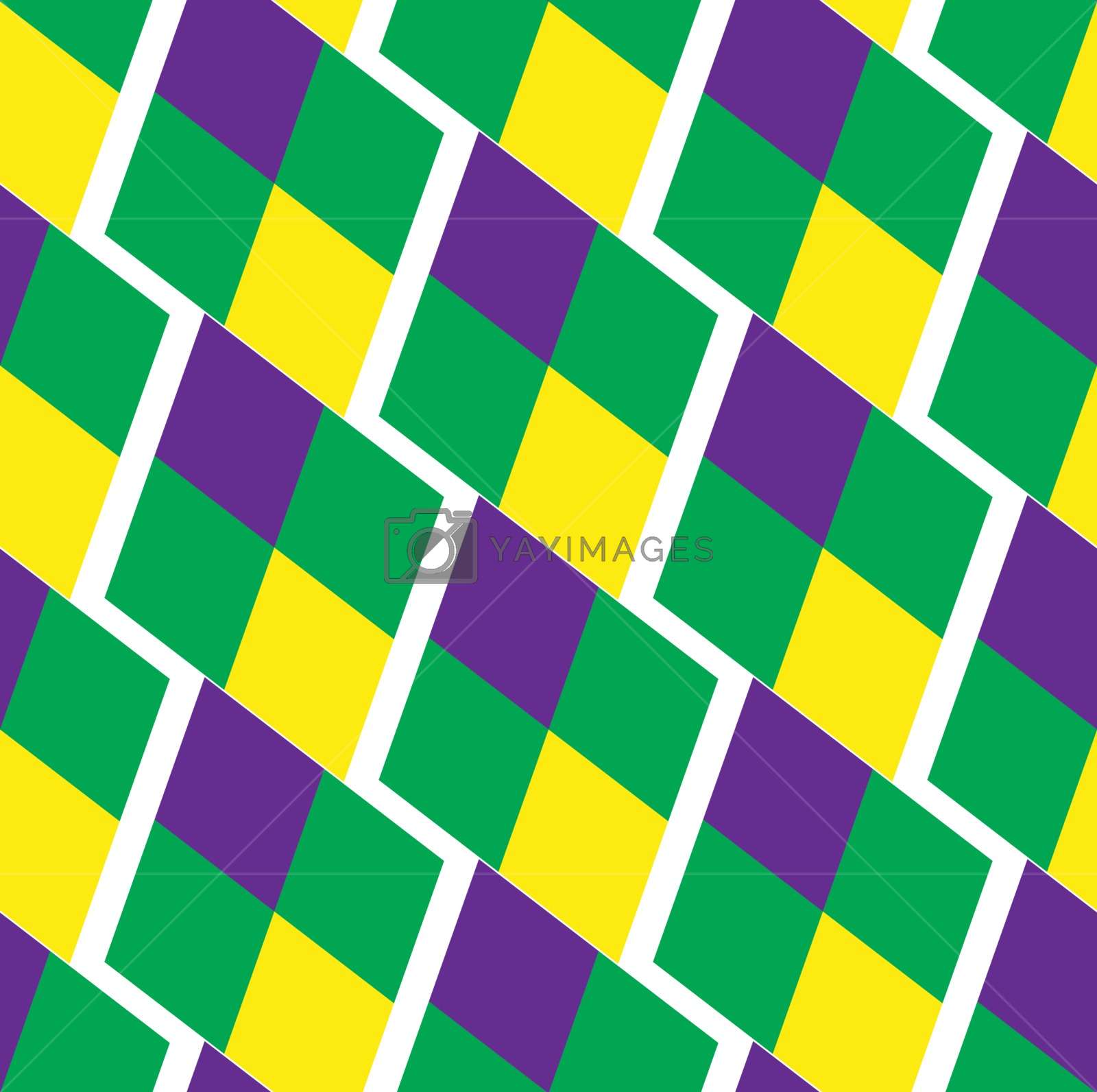 Mardi Gras Abstract Geometric Pattern - Vector Graphics - HD Wallpaper 