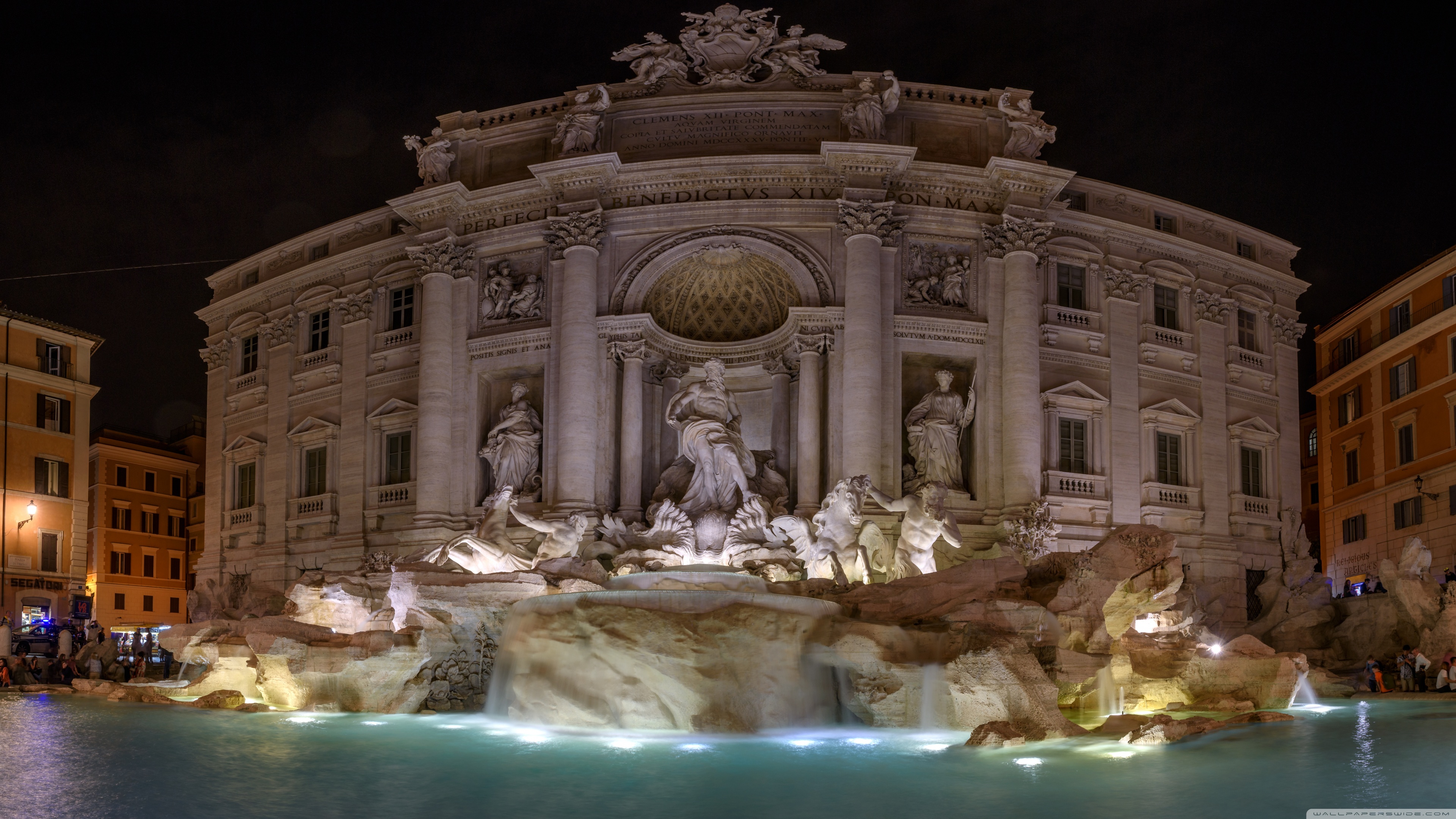 Trevi Fountain - HD Wallpaper 