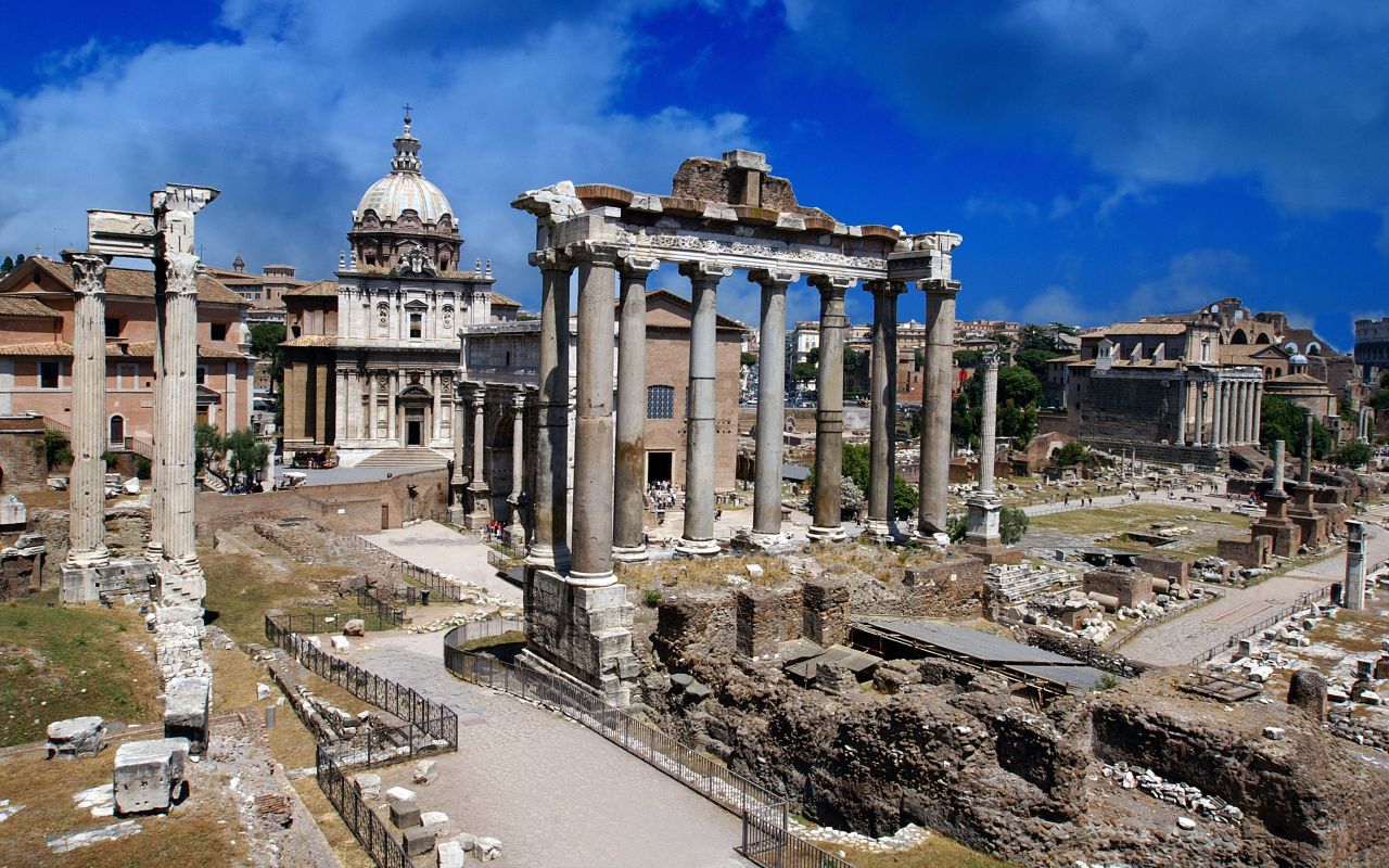 Roman Forum Attraction Wallpaper Hd - Roman Forum - HD Wallpaper 