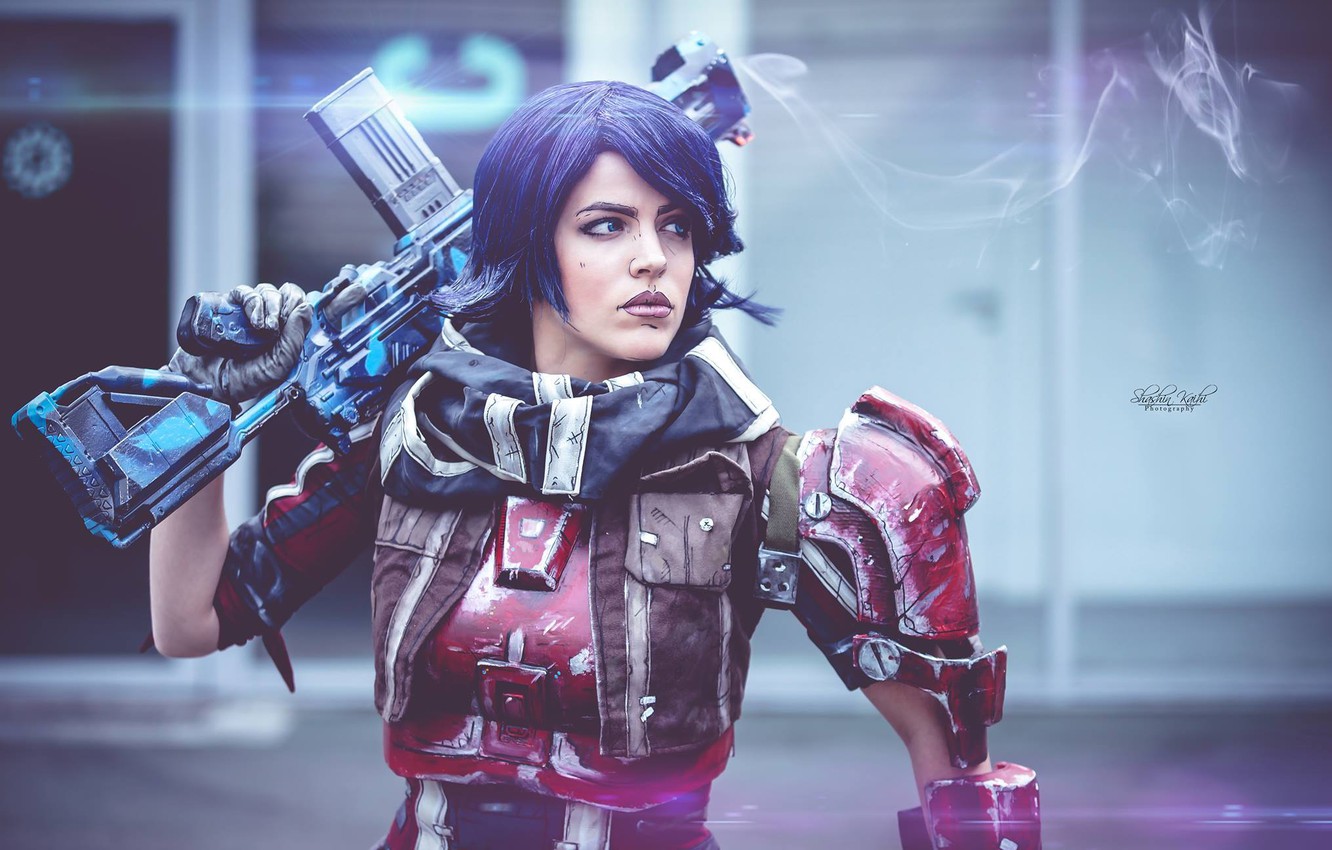 Photo Wallpaper Borderlands, Athena, Athena, Borderlands - Tales From The Borderlands Косплей - HD Wallpaper 