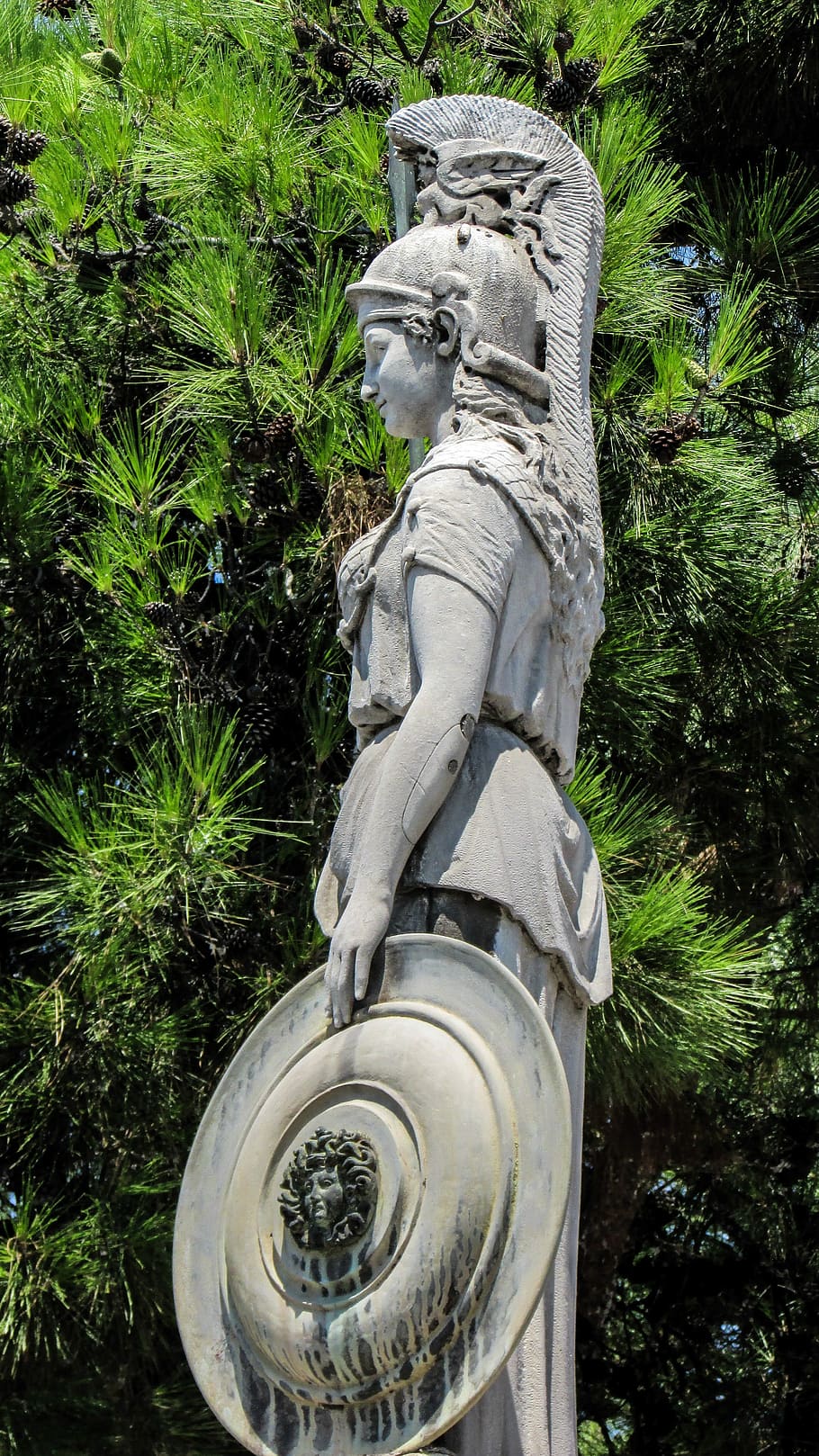 Athena, Greek, Goddess, Monument, Classic, Sculpture, - Goddess Athena - HD Wallpaper 