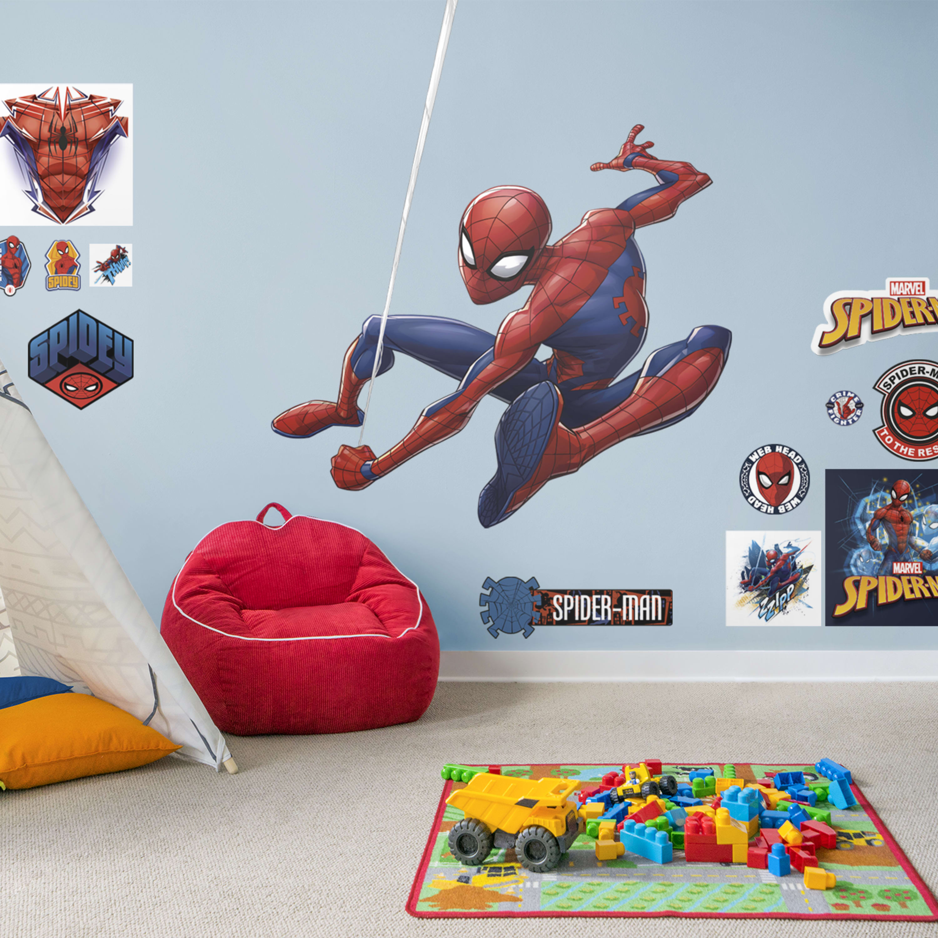 Spiderman Wall Sticker - HD Wallpaper 