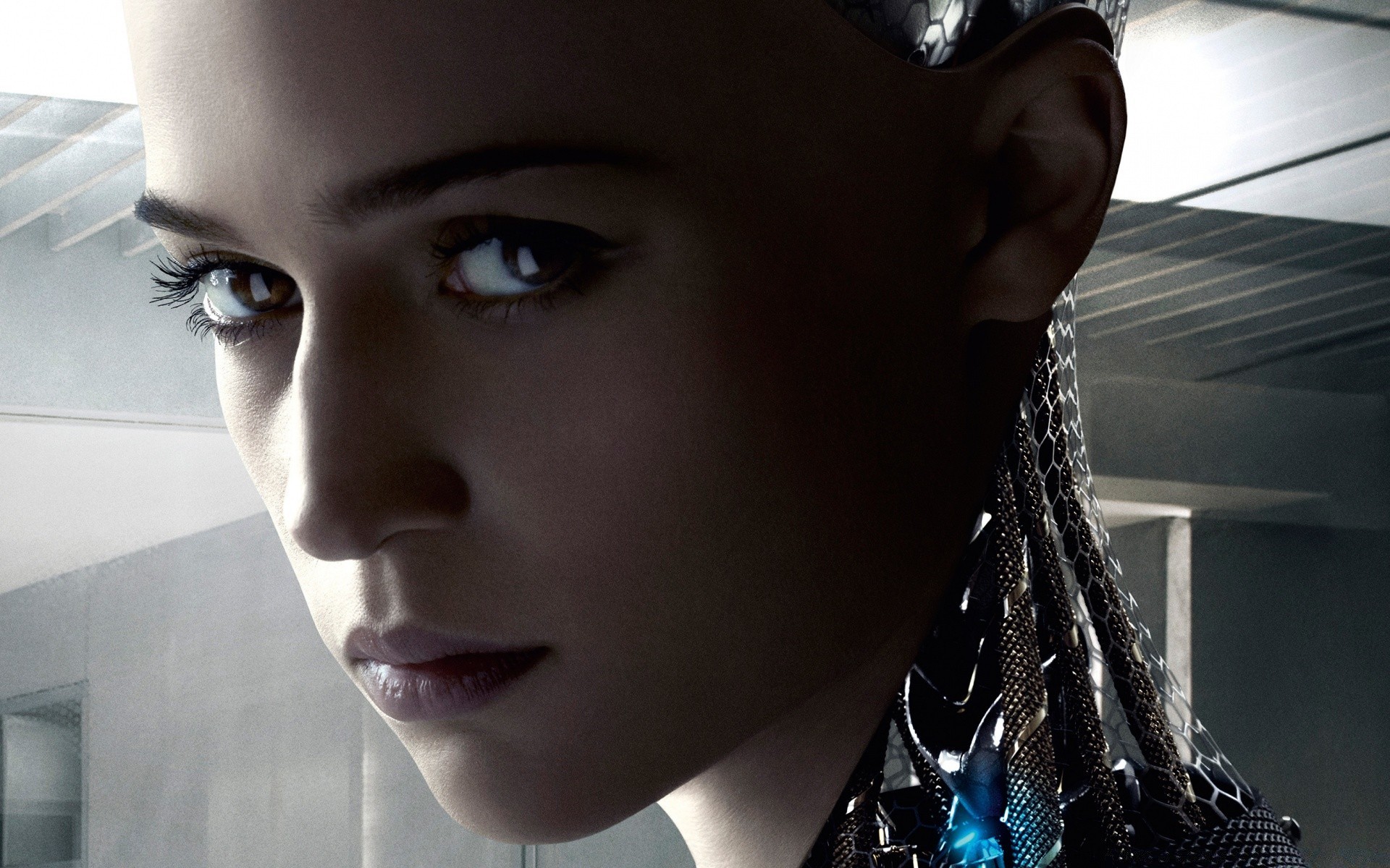 Movies Fashion Portrait Model Woman Man - Ava Robot - HD Wallpaper 