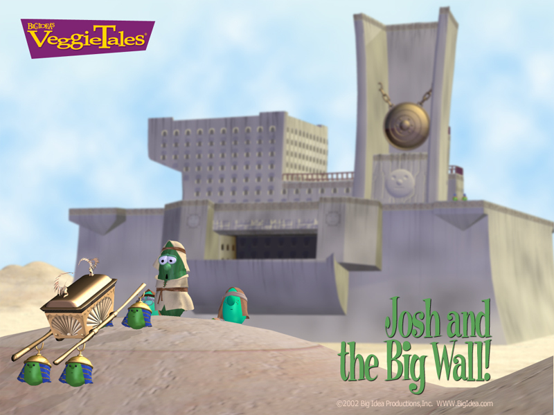 Josh And The Big Wall - Veggie Tales Joshua And The Big Wall - HD Wallpaper 