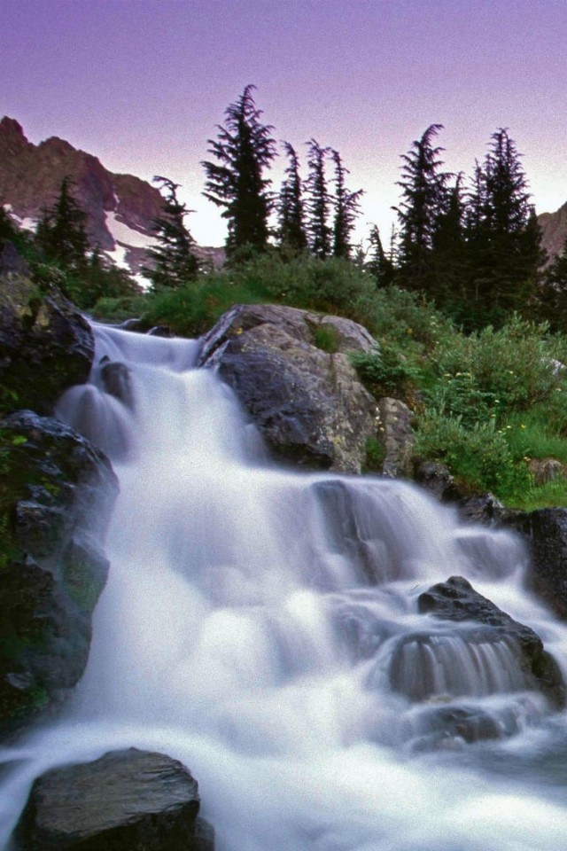 Ediza Creek Falls, Ansel Adams Wilderness, California - Ansel Adams - HD Wallpaper 