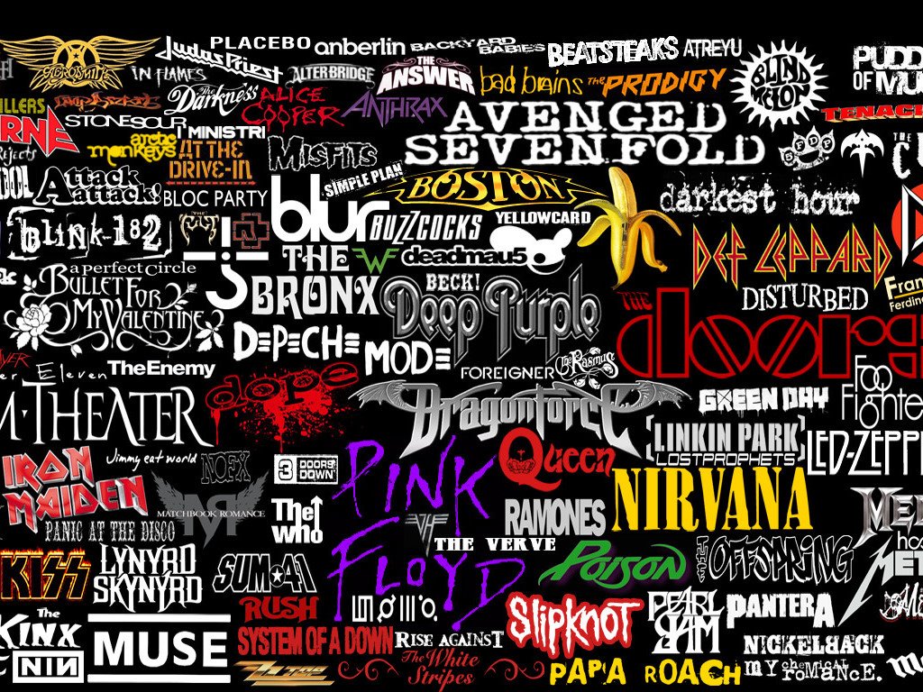 Music Wallpaper - Rock - Logos - 1024x768 Wallpaper Music Wallpaper - Rock - Logos - 1024x768 Wallpaper
