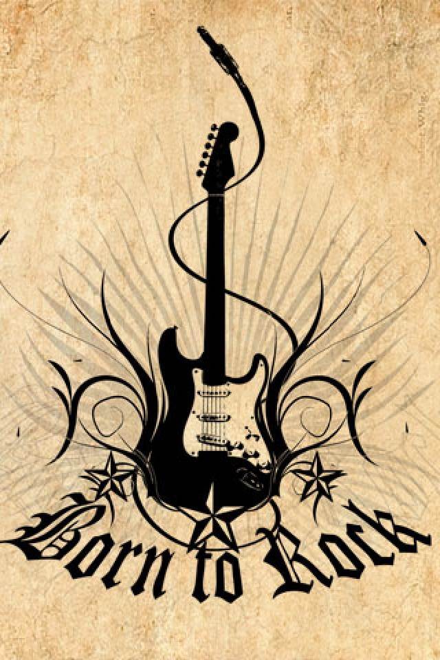 History Of Rock Wallpaper For Iphone - Graphic Design Rock Music - HD Wallpaper 