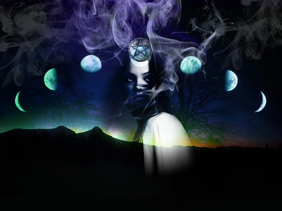 Moongirl - Triple Moon Goddess - HD Wallpaper 