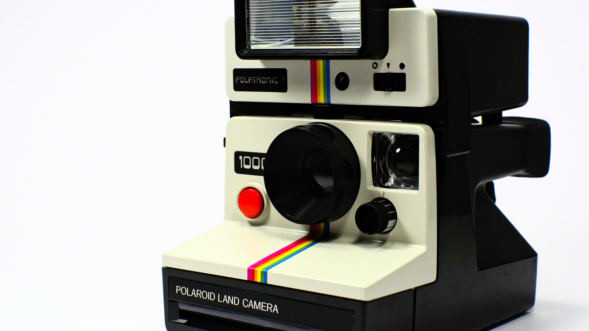 White And Black Polariod Land Camera - Famous Camera Brands - HD Wallpaper 