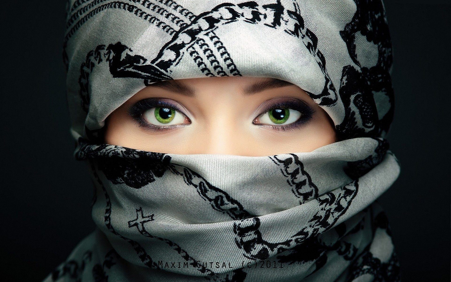 1920x1200, Arab Girls Widescreen Desktop Wallpaper - Muslim Girl Eyes - HD Wallpaper 