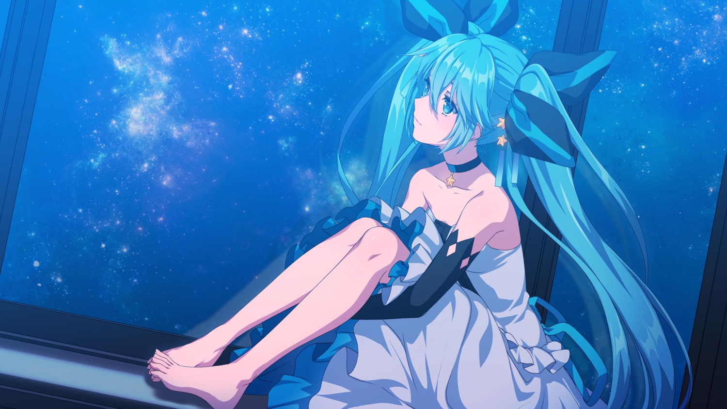 Dress Feet Hatsune Miku Matsuda Toki Vocaloid Wallpaper - Hatsune Miku Wallpaper Clean - HD Wallpaper 