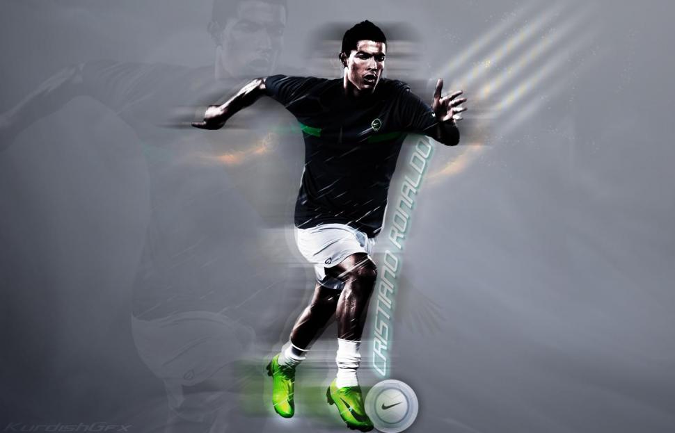 Cristiano Ronaldo Celebrates Hattrick Wallpaper,cristiano - Cristiano Ronaldo Wallpaper Nike - HD Wallpaper 