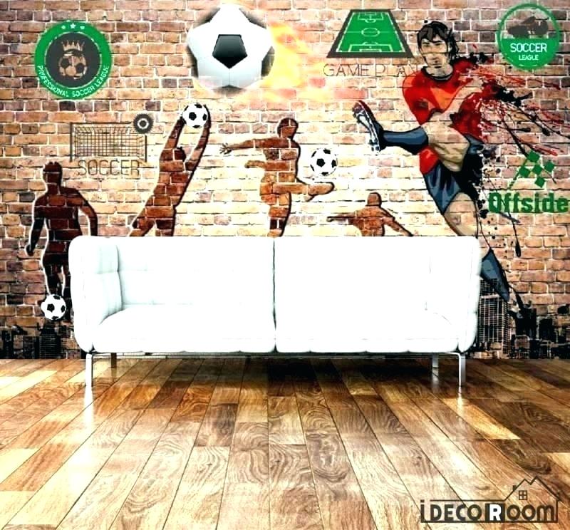 Soccer Wall Mural Soccer Wall Murals Wholesale Themed - Bear In Living Room - HD Wallpaper 