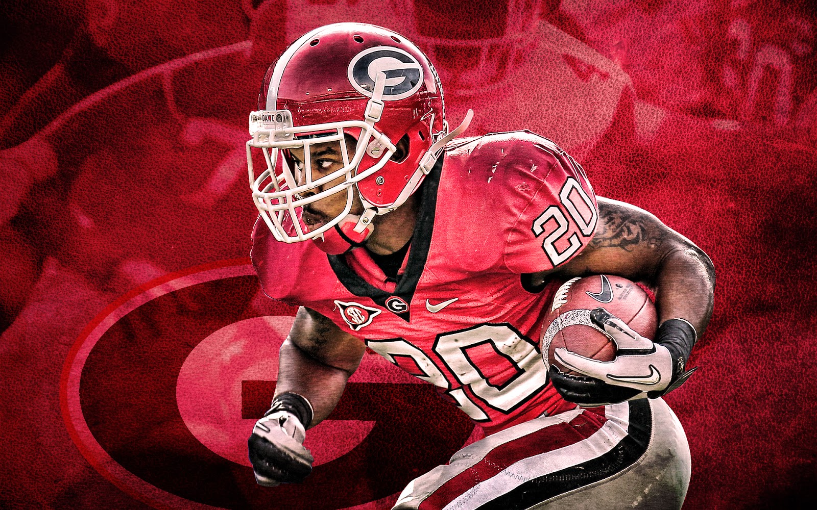 University Of Georgia Wallpaper - Georgia Football Player - HD Wallpaper 