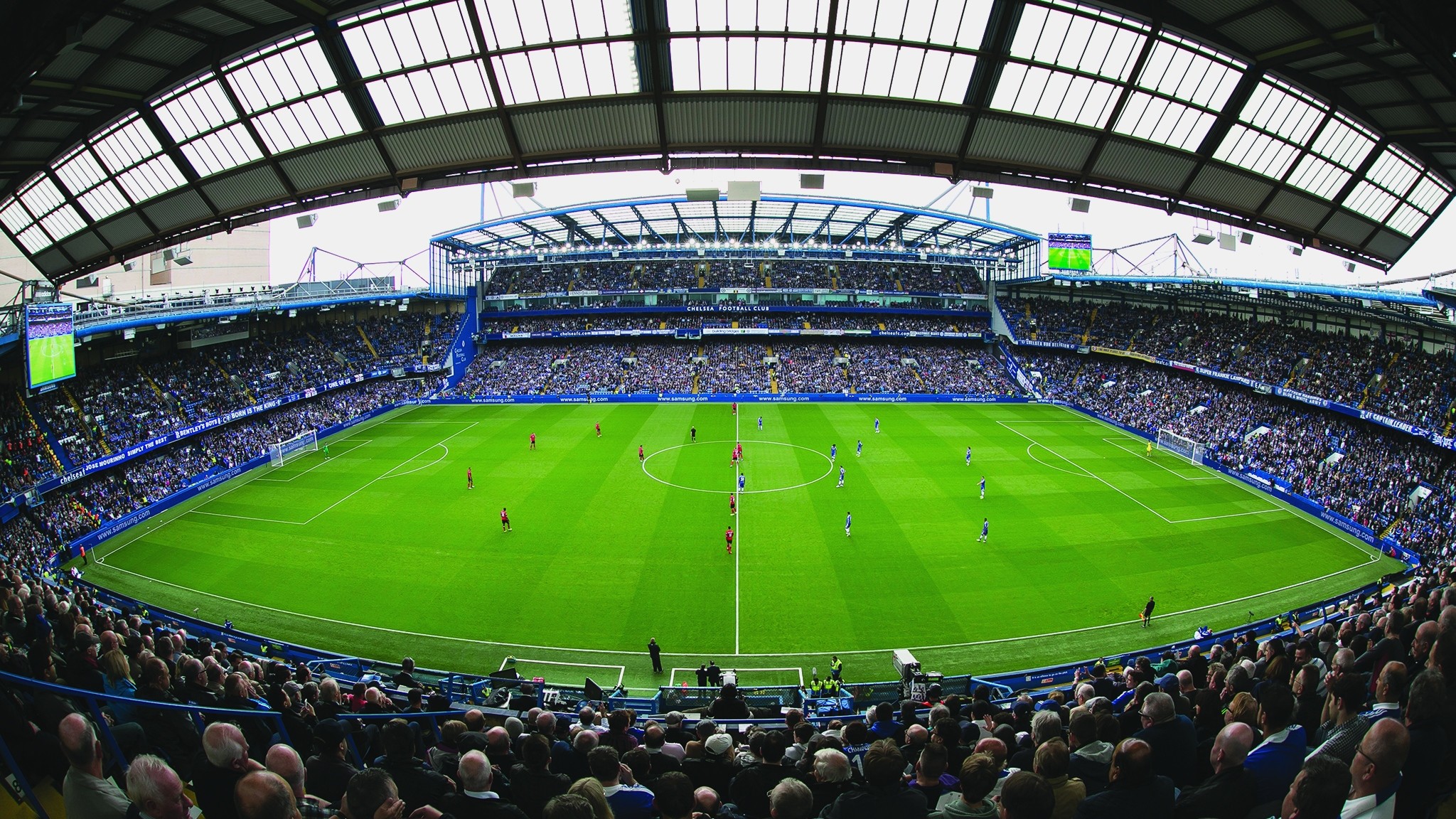 2048x1152, Fish Eye Stamford Bridge Stadium Background - Stamford Bridge - HD Wallpaper 
