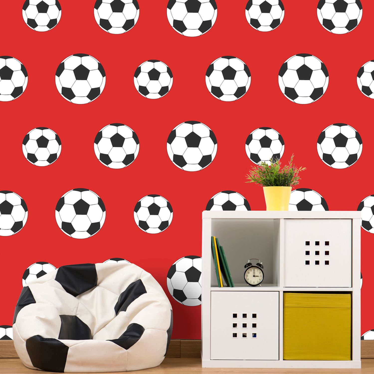 Goal Football Wallpaper Kids Bedroom Wall Decor Blue - Boys Wallpaper For Room Images Football Ideas - HD Wallpaper 