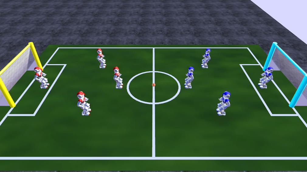 Robocup 3d Soccer Field - Soccer Field Drawing 3d - HD Wallpaper 
