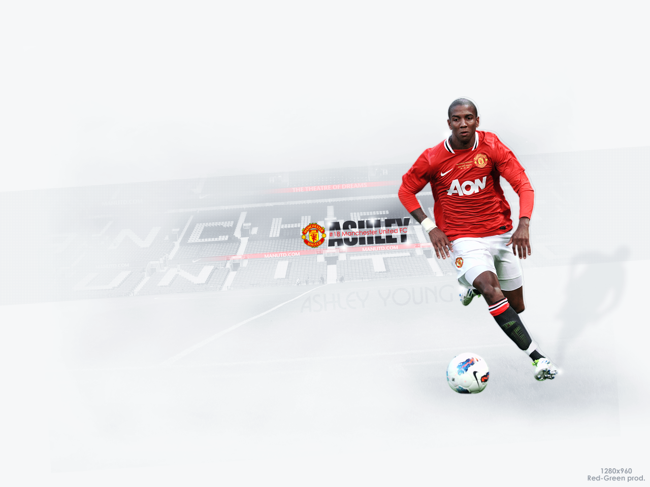 Ashley Young Wallpaper - Ashley Young Manchester United - HD Wallpaper 