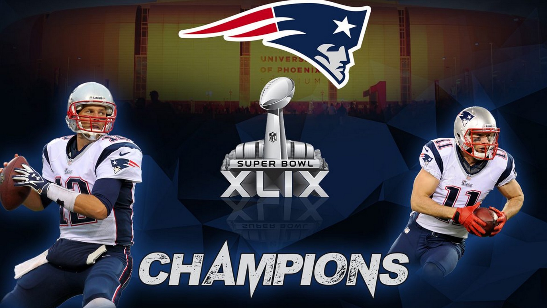 New England Patriots Super Bowl Champions - HD Wallpaper 