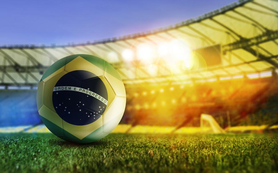 Brazil Soccer Football Ball Hd Wallpaper,sports Hd - Brazil Football Wallpaper 2018 - HD Wallpaper 