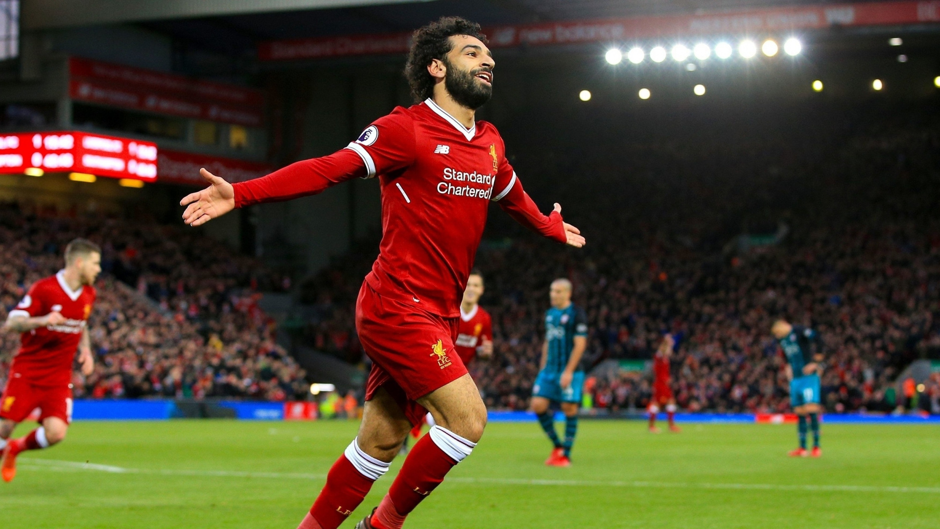 Mohamed Salah, Goal Celebration, Sports, Football, - Goal Celebration Mohamed Salah - HD Wallpaper 