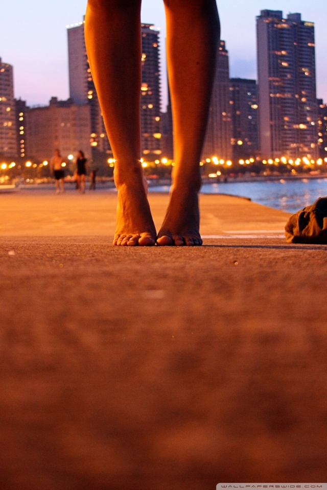 City Light And Girl - HD Wallpaper 