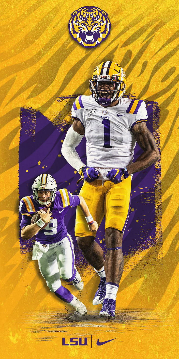 Ncaa Lsu Tigers Football American Football Joe Burrow Six Man Football 728x1456 Wallpaper Teahub Io