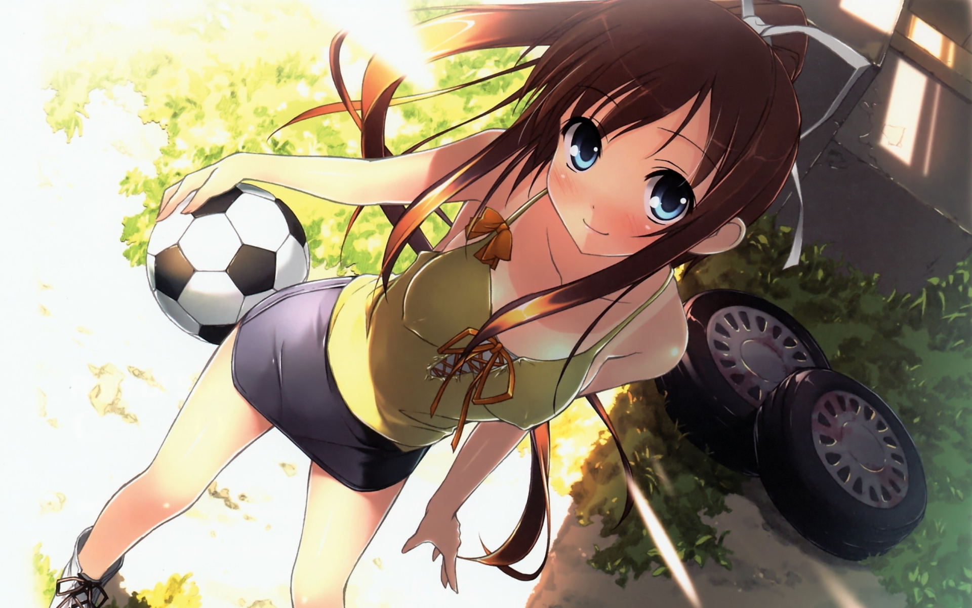 Anime Soccer Girl - HD Wallpaper 
