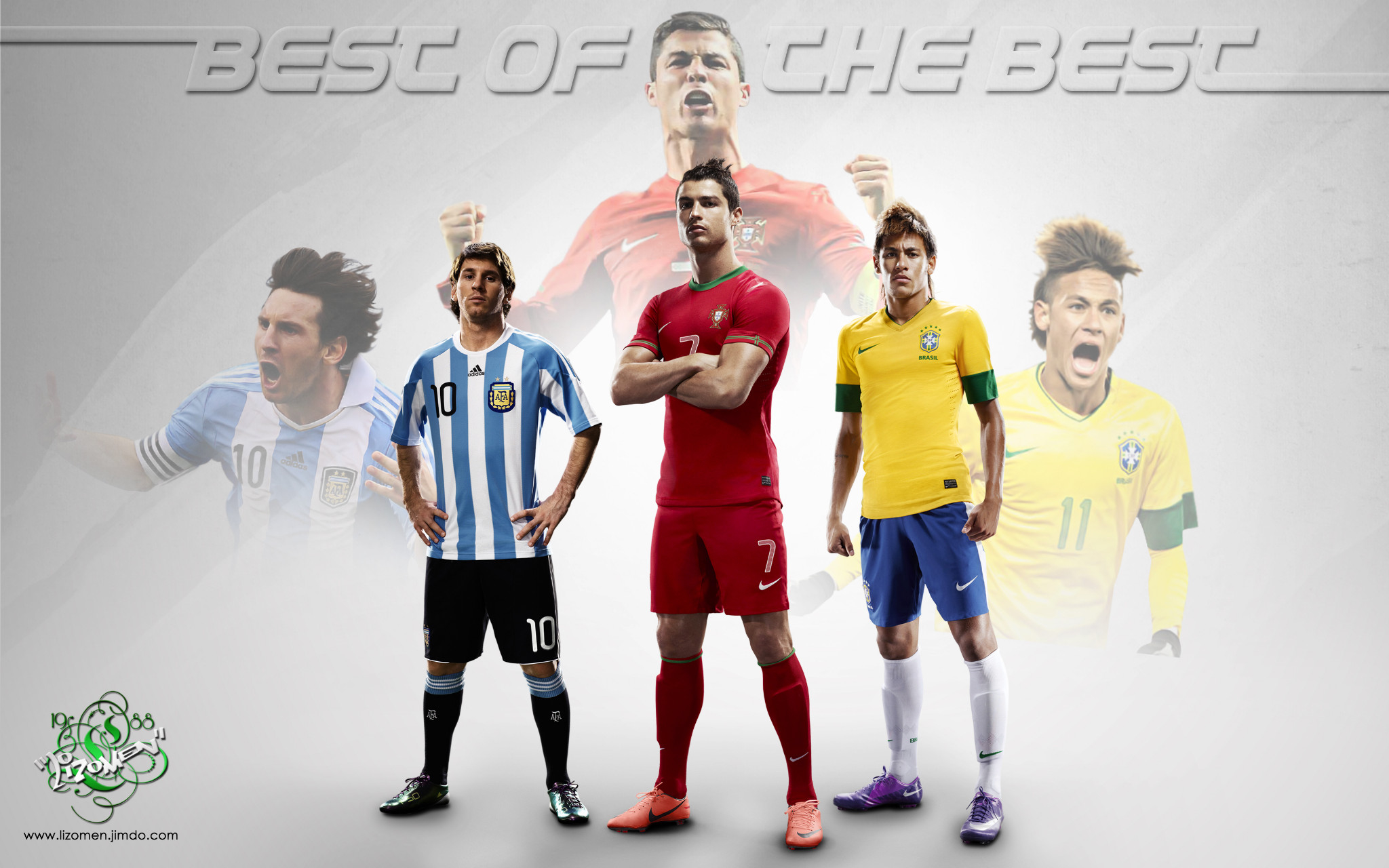 Best Of The Best - Soccer Stars - HD Wallpaper 