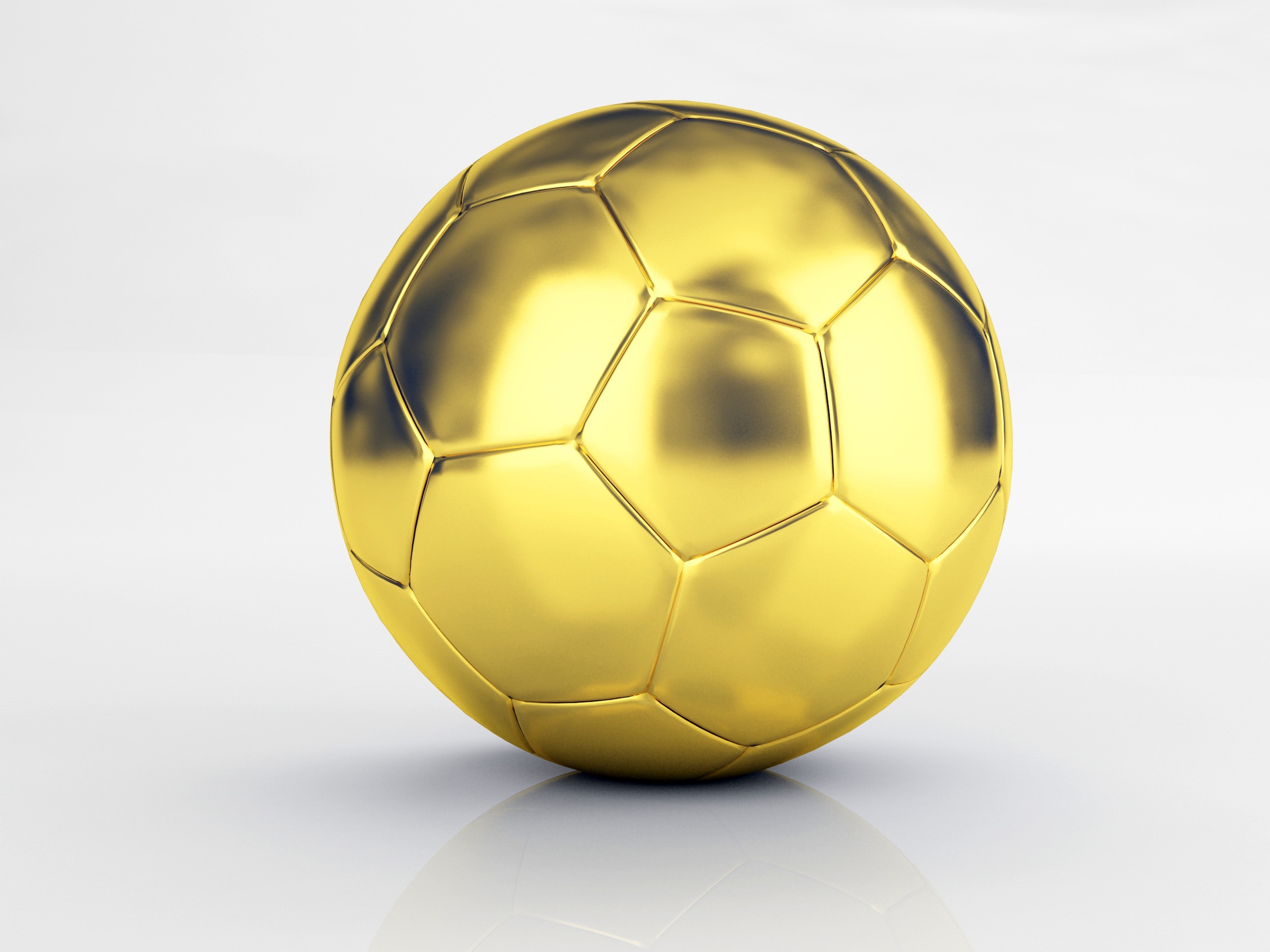 Gold Soccer Ball Transparent - HD Wallpaper 