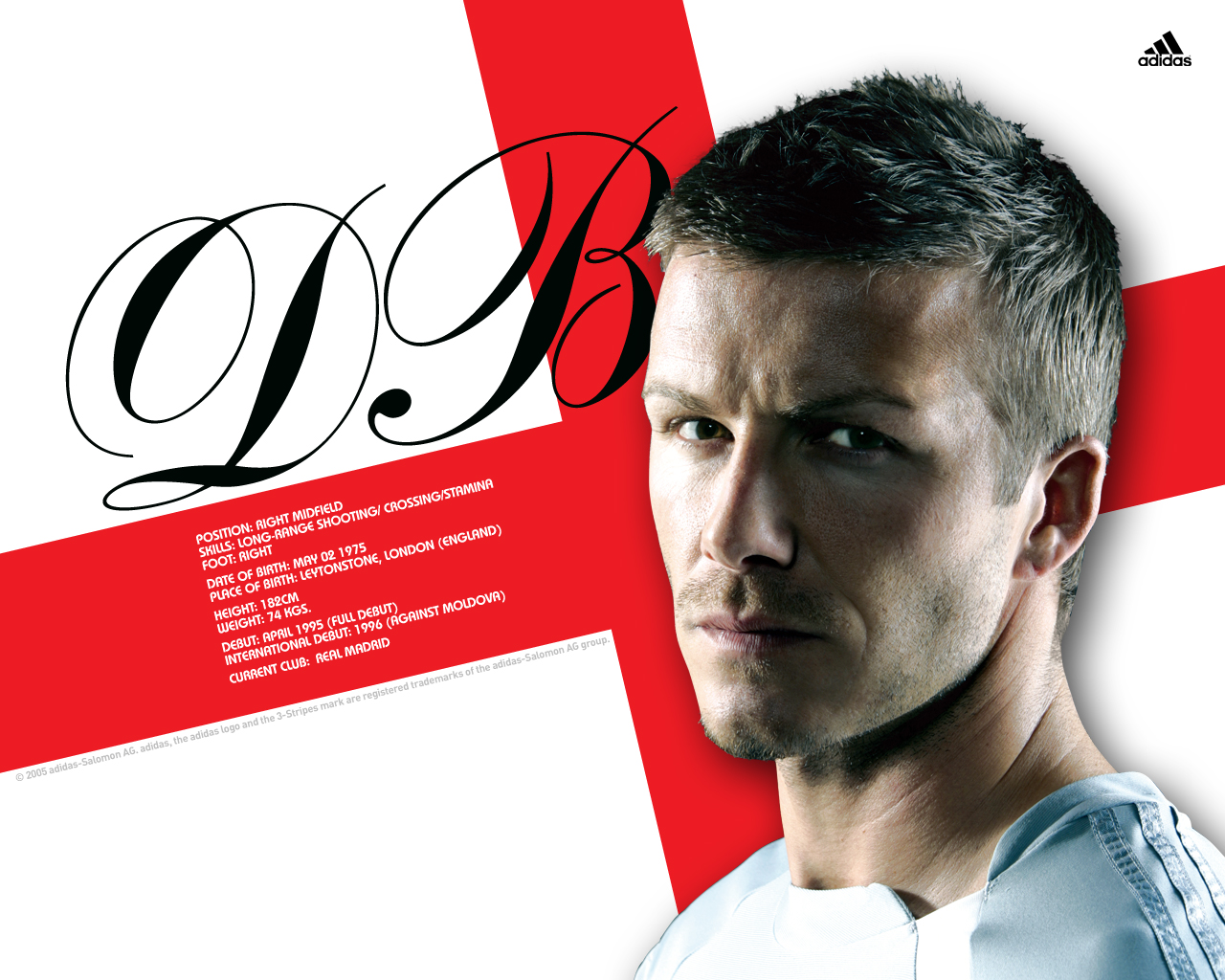 Football Stars 1280*1024 No - David Beckham England Draw - HD Wallpaper 