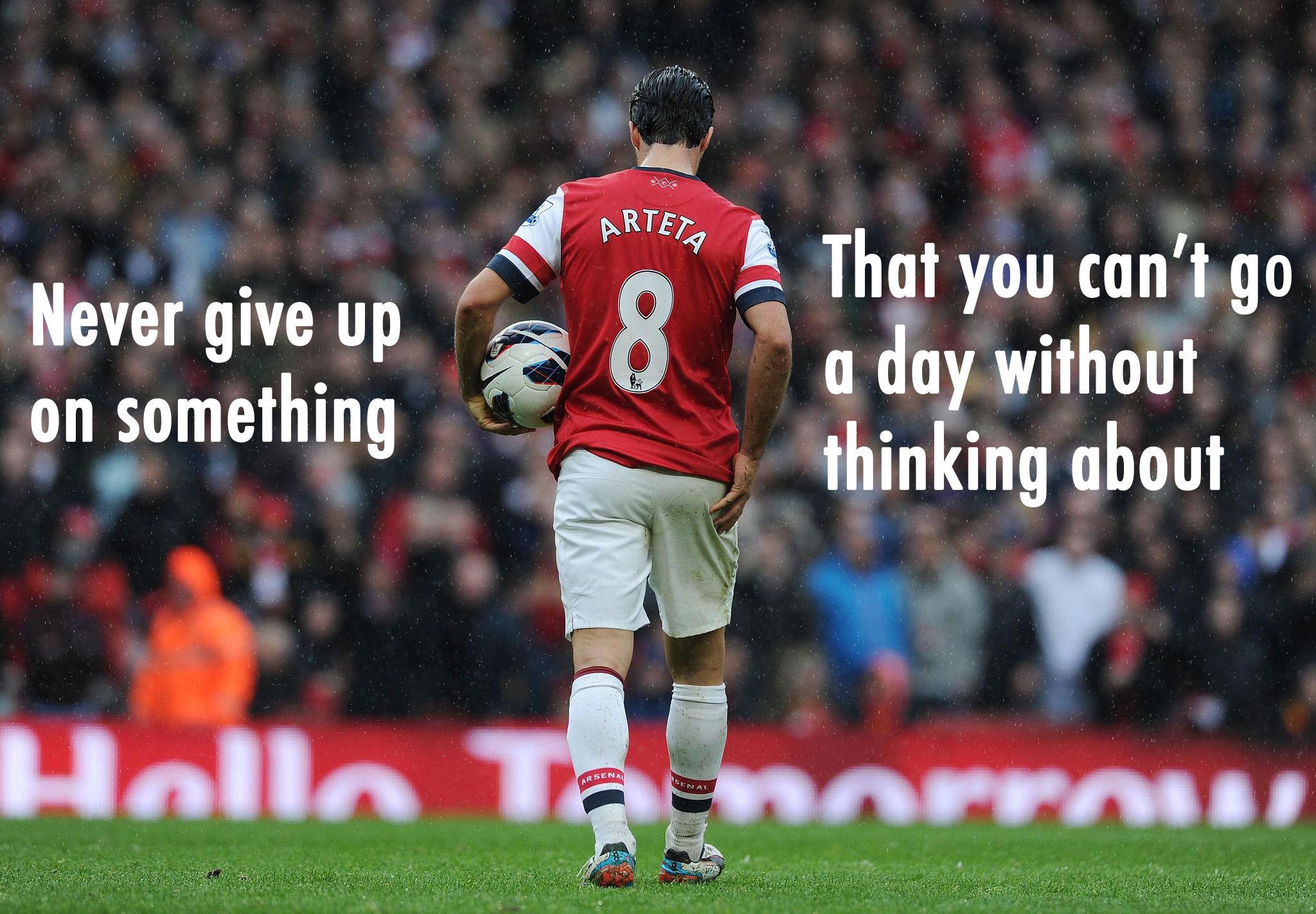 Never Give Up On Your Dreams Football - HD Wallpaper 