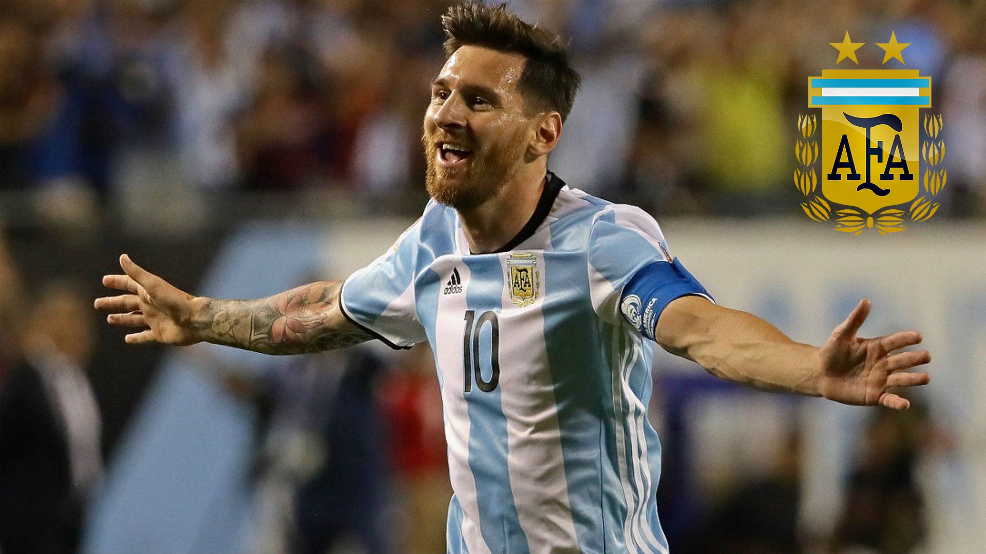 Messi Hat Trick Argentina - HD Wallpaper 