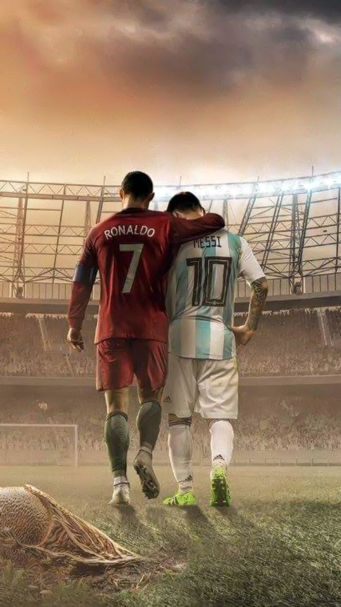 Cristiano Ronaldo Y Messi - HD Wallpaper 