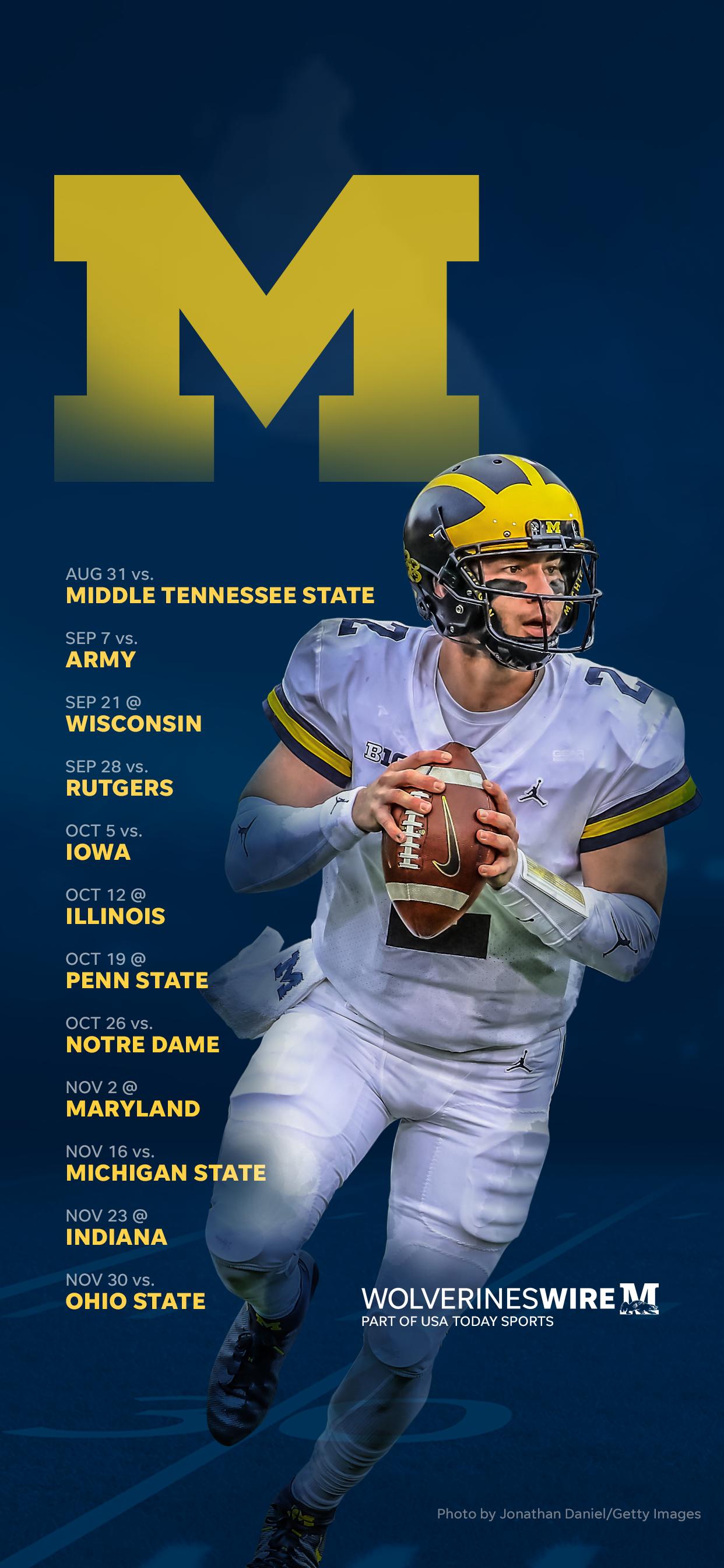 Michigan Football Schedule - HD Wallpaper 